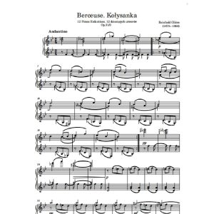 Gliere R. Kołysanka  (12 Dziecięcych Utworów)  Op. 31/3.