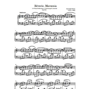 Gliere R. Marzenia (12 Dziecięcych Utworów)  Op. 31/4.