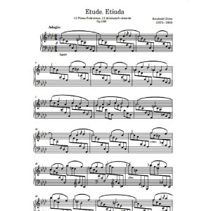 Gliere R. Etiuda (12 Dziecięcych Utworów)  Op. 31/8.