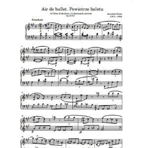 Gliere R. Powietrze baletu (12 Dziecięcych Utworów)  Op. 31/12.