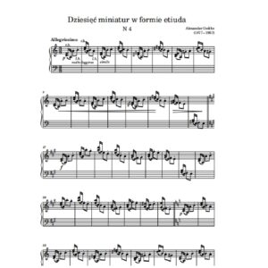 Gedike A. Etiuda N 4 op. 8 a-moll
