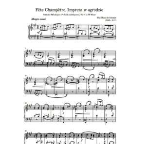 Colomer B.-M. Fête Champêtre (Impreza w ogrodzie)