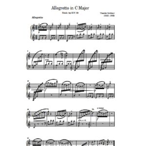 Kirchner T. Allegretto in C Major. op 55 N 10