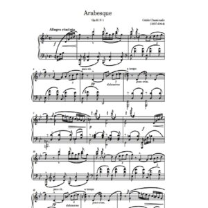 Chaminade C. Arabesque N.1, Op.61