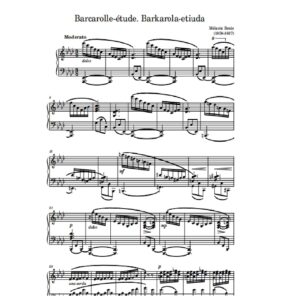 Bonis M. Barcarolle-étude (Barkarola-etiuda)