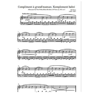 Bonis  M. Compliment à grand’maman  (Komplement babci). op. 103 N 5