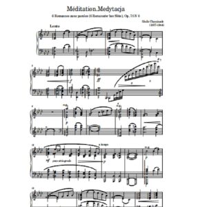 Chaminade C. Méditation (Medytacja)