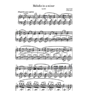 Brüll I. Melodie in a minor. op. 53/2