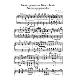 Chaminade C. Poèmes provençaux: Dans la lande (Wiersze prowansalskie)