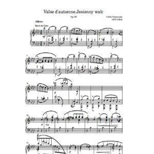 Chaminade C. Valse d’automne (Jesienny walc). op. 169