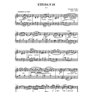 Gedike A. Etiuda N 10 op. 6