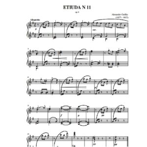 Gedike A. Etiuda N 11 op. 6