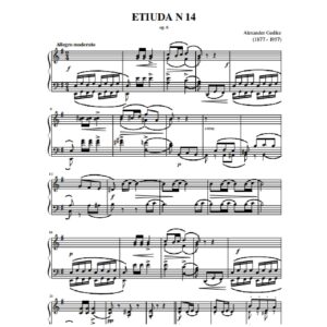 Gedike A. Etiuda N 14 op. 6