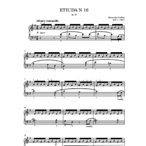 Gedike A. Etiuda N 16 op. 6