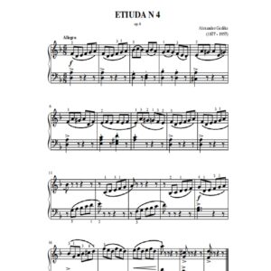 Gedike A. Etiuda N 4 op. 6