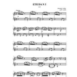 Gedike A. Etiuda N 5 op. 6