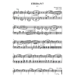 Gedike A. Etiuda N 7 op. 6