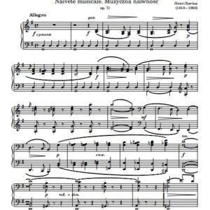 Ravina H. Historiette (Naïveté musicale). Małe historie (Muzyczna naiwność) op. 71