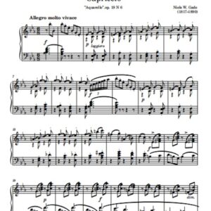 Gade N. Capriccio opus 19 N 6