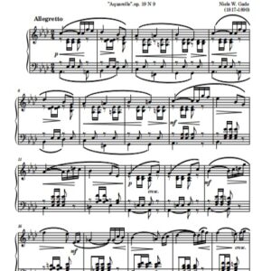 Gade N. Novellette (Nowela) opus 19 N 9