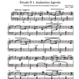 Ravina H. Etiuda N 1 Andantino Agevole op. 50 N 1