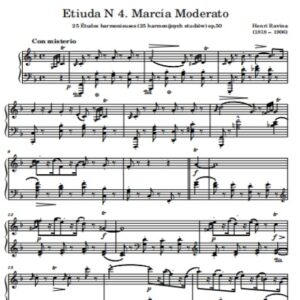 Ravina H. Etiuda N 4 Marcia Moderato op. 50 N 4