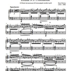 Ravina H. Etiuda N 5 Prestissimo op. 50 N 5