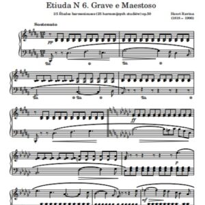 Ravina H. Etiuda N 6 Grave e Maestoso op. 50 N 6