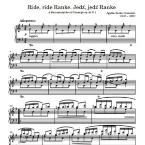 Backer Grøndahl A. Ride, ride Ranke. Jedź, jedź Ranke. op. 66 N 1