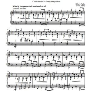 Fuchs R. Utwór N 2 (Andante con moto) op. 2